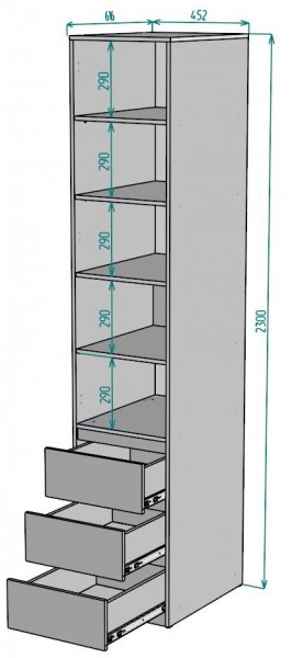 Шкаф Мальта H161 в Игриме - igrim.ok-mebel.com | фото 2