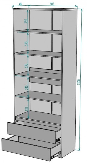 Шкаф Мальта H185 в Игриме - igrim.ok-mebel.com | фото 2