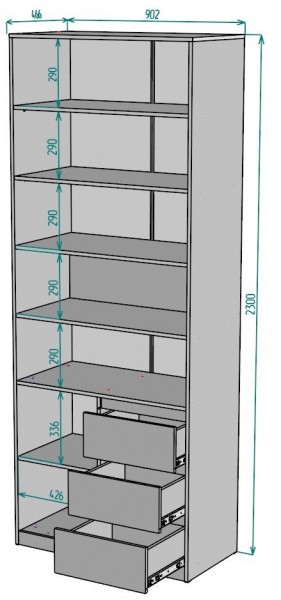 Шкаф Мальта H190 в Игриме - igrim.ok-mebel.com | фото 2