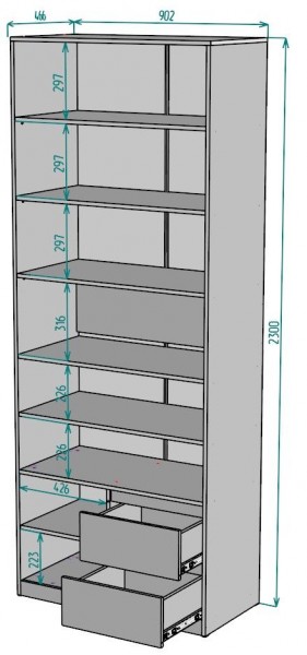 Шкаф Мальта H198 в Игриме - igrim.ok-mebel.com | фото 2