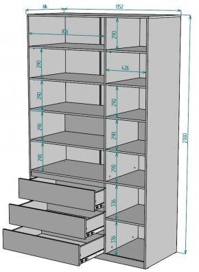 Шкаф Мальта H211 в Игриме - igrim.ok-mebel.com | фото 2