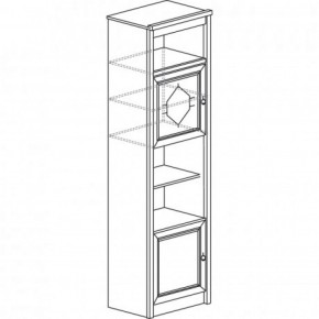 Шкаф многоцелевой №663 "Флоренция" Дуб оксфорд в Игриме - igrim.ok-mebel.com | фото 2