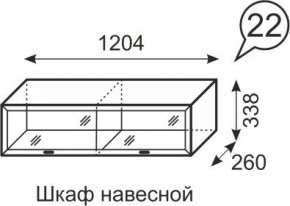 Шкаф навесной Венеция 22 бодега в Игриме - igrim.ok-mebel.com | фото 2