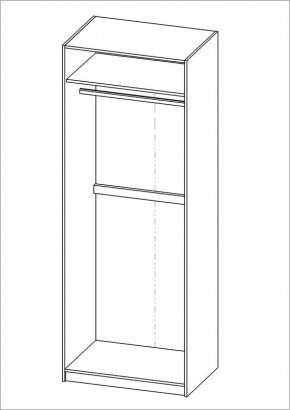 Шкаф ПЕГАС двухдверный, цвет Дуб Венге в Игриме - igrim.ok-mebel.com | фото 3