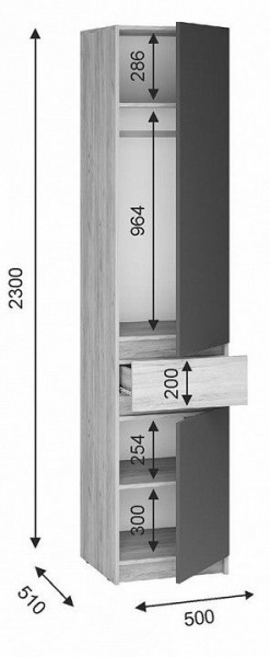 Шкаф платяной Молд в Игриме - igrim.ok-mebel.com | фото 2