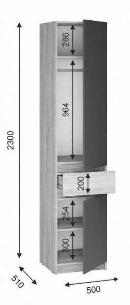 Шкаф платяной Молд в Игриме - igrim.ok-mebel.com | фото 2