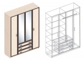 НАОМИ Шкаф 4-х створчатый в Игриме - igrim.ok-mebel.com | фото 3