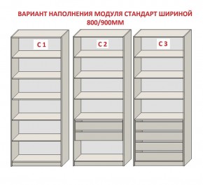 Шкаф распашной серия «ЗЕВС» (PL3/С1/PL2) в Игриме - igrim.ok-mebel.com | фото 6