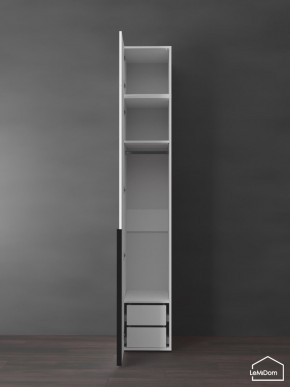Шкаф с антресолью Linnea MHR-1A-3 2450х400х510 (Белый-М 11.1.2) в Игриме - igrim.ok-mebel.com | фото 5
