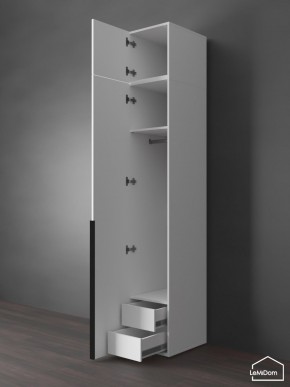 Шкаф с антресолью Linnea MHR-1A-3 2450х400х510 (Белый-М 11.1.2) в Игриме - igrim.ok-mebel.com | фото 6