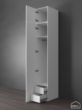 Шкаф с антресолью Linnea MHR-1POA-3 2450х400х510 (Белый-М 11.1.2) в Игриме - igrim.ok-mebel.com | фото 6