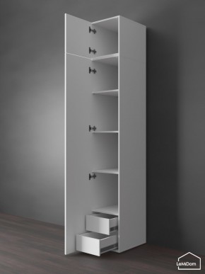 Шкаф с антресолью Linnea MHR-1POA-4 2450х400х510 (Белый-М 11.1.2) в Игриме - igrim.ok-mebel.com | фото 5