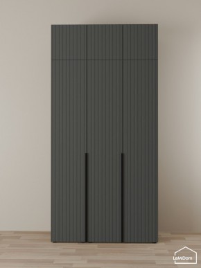 Шкаф с антресолью Linnea MHR-3A-2 2450х1200х510 (Графит-М 11.1.25) в Игриме - igrim.ok-mebel.com | фото