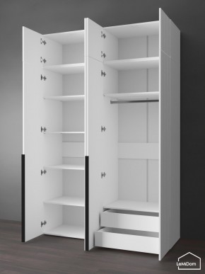 Шкаф с антресолью Linnea MHR-4A-2 2450х1600х510 (Белый-М 11.1.2) в Игриме - igrim.ok-mebel.com | фото 6