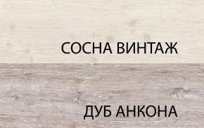 Шкаф с витриной 1V1D1S, MONAKO, цвет Сосна винтаж/дуб анкона в Игриме - igrim.ok-mebel.com | фото 3