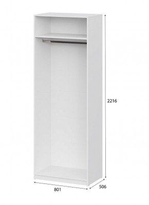 Шкаф ШК-5 (800) Белый текстурный в Игриме - igrim.ok-mebel.com | фото 4
