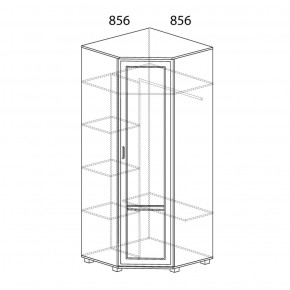 Шкаф угловой №243 Белла в Игриме - igrim.ok-mebel.com | фото 2