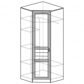 Шкаф угловой 50 Лира Нортон светлый (угол 854х854) в Игриме - igrim.ok-mebel.com | фото 2