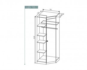 СКАНДИ ШДУ765.1 Шкаф угловой в Игриме - igrim.ok-mebel.com | фото 2