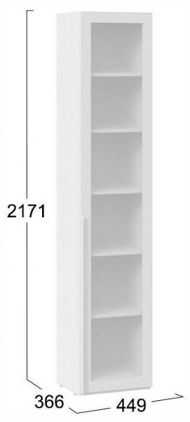Шкаф-витрина Порто СМ-393.07.213 в Игриме - igrim.ok-mebel.com | фото 4