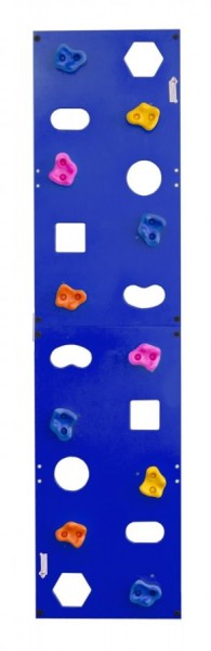 Скалодром пристенный (500*2000) стандарт ЭЛЬБРУС с отверстиями (10 шт. зацепов) цв.синий в Игриме - igrim.ok-mebel.com | фото