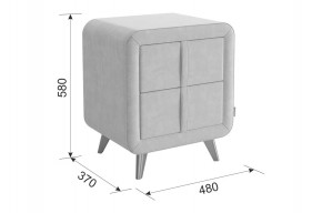 СОФИ 3 Тумба прикроватная (велюр) в Игриме - igrim.ok-mebel.com | фото 3