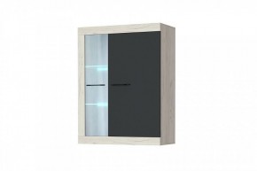 СОНАТА ВНС-800 Шкаф-витрина навесная (крафт белый/антрацит) в Игриме - igrim.ok-mebel.com | фото