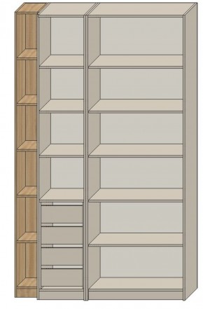 Спальня Серый камень 6 (серии «ГЕСТИЯ») в Игриме - igrim.ok-mebel.com | фото 2