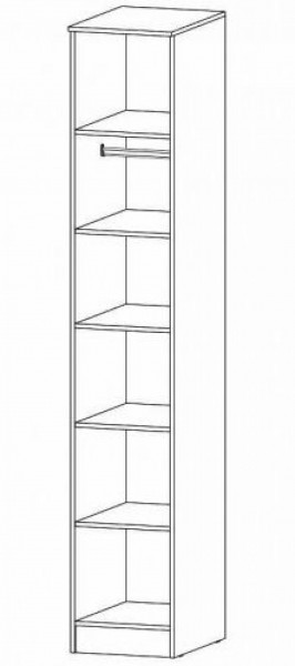 ГАММА Спальный гарнитур (модульный) дуб вотан в Игриме - igrim.ok-mebel.com | фото 5