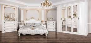 Спальня модульная Натали (белый глянец/экокожа) в Игриме - igrim.ok-mebel.com | фото