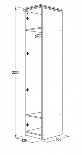 Спальный гарнитур Ольга-13 (модульный) в Игриме - igrim.ok-mebel.com | фото 23