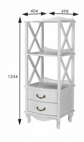Стеллаж комбинированный Джульетта Л в Игриме - igrim.ok-mebel.com | фото 8