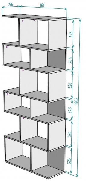 Стеллаж S7 1902х801х296 в Игриме - igrim.ok-mebel.com | фото 2