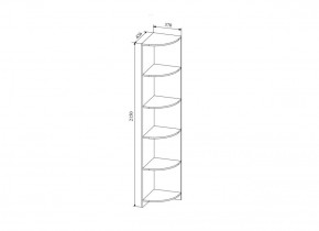 СКАНДИ СДУ370.1 Стеллаж угловой в Игриме - igrim.ok-mebel.com | фото 2