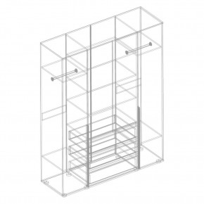 СТИЛ Шкаф 4-ств с 3 ящиками в Игриме - igrim.ok-mebel.com | фото 2