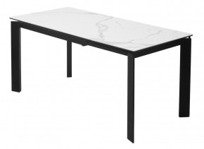 Стол CORNER 120 HIGH GLOSS STATUARIO керамика, стекло/ черный каркас, ®DISAUR в Игриме - igrim.ok-mebel.com | фото 6