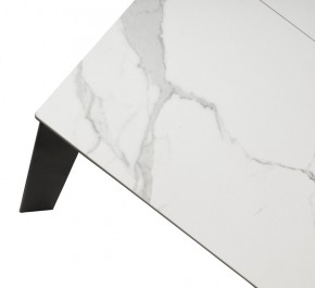 Стол CORNER 120 HIGH GLOSS STATUARIO керамика, стекло/ черный каркас, ®DISAUR в Игриме - igrim.ok-mebel.com | фото 8
