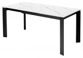 Стол CORNER 120 MATT WHITE MARBLE SOLID CERAMIC / BLACK, ®DISAUR в Игриме - igrim.ok-mebel.com | фото 6