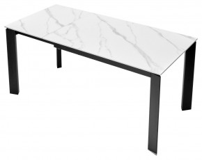 Стол CORNER 120 MATT WHITE MARBLE SOLID CERAMIC / BLACK, ®DISAUR в Игриме - igrim.ok-mebel.com | фото 7