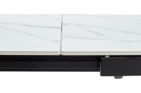 Стол CORNER 120 MATT WHITE MARBLE SOLID CERAMIC / BLACK, ®DISAUR в Игриме - igrim.ok-mebel.com | фото 8