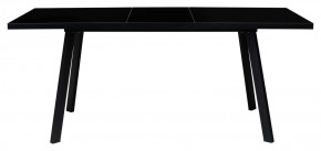 Стол ФИН 120 Черный, стекло/ Черный каркас М-City в Игриме - igrim.ok-mebel.com | фото