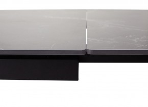 Стол FORIO 160 MATT BLACK MARBLE SOLID CERAMIC / BLACK, ®DISAUR в Игриме - igrim.ok-mebel.com | фото 2