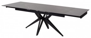 Стол FORIO 160 MATT BLACK MARBLE SOLID CERAMIC / BLACK, ®DISAUR в Игриме - igrim.ok-mebel.com | фото 4