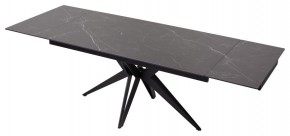 Стол FORIO 160 MATT BLACK MARBLE SOLID CERAMIC / BLACK, ®DISAUR в Игриме - igrim.ok-mebel.com | фото 5