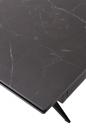 Стол FORIO 160 MATT BLACK MARBLE SOLID CERAMIC / BLACK, ®DISAUR в Игриме - igrim.ok-mebel.com | фото 9