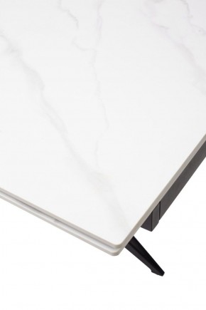 Стол FORIO 160 MATT WHITE MARBLE SOLID CERAMIC / BLACK, ®DISAUR в Игриме - igrim.ok-mebel.com | фото 9