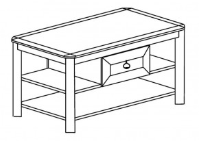 Стол журнальный №623 "Инна" Денвер светлый в Игриме - igrim.ok-mebel.com | фото