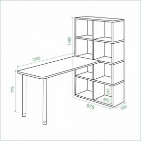 Стол компьютерный Bartolo в Игриме - igrim.ok-mebel.com | фото 2