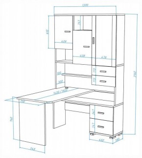 Стол компьютерный Домино СР-620-160 в Игриме - igrim.ok-mebel.com | фото 2