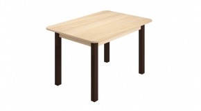 Стол ЛДСП (опоры черные) ясень шимо светлый в Игриме - igrim.ok-mebel.com | фото